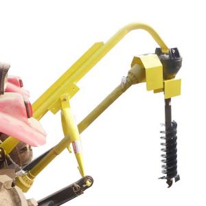 Quality 100*100mm Boom Fence Post Digger Farms Towable Hydraulic Auger wholesale