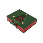 Christmas Celebration Chocolate Gift Paper Rigid Clamshell Box Packaging Fancy