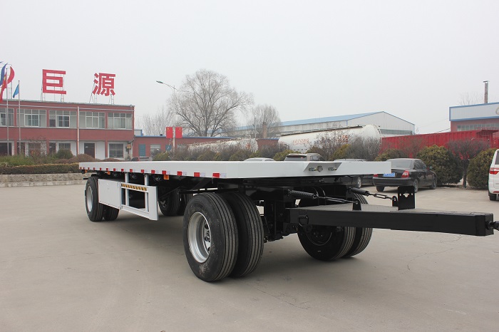 20ft 40ft 20-40Tons Small Flatbed Cargo Trailer Full Trailer Max Payload 40T 2/3 Axles