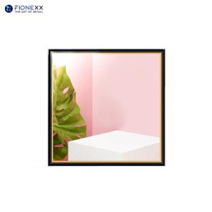 Quality 22inch Square LCD Display with Mirror Glass Black Gold Frame Digital Signage wholesale
