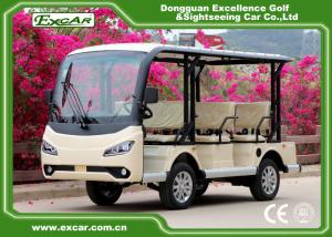 Quality Durable 72V 7.5KM Electric Sightseeing Car With Storage Basket Climbing Capacity 25% wholesale
