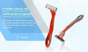Quality Pivoting Head Triple Blade Disposable Razor , Men'S Triple Blades Razors wholesale