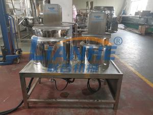 Quality 100L Cosmetic Vacuum Homogenizer Mixer Body Lotion Ointment Making Machine wholesale