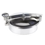 Sanitary Stainless Steel 304 316L Round Manhole Cover for Tank Manway Mirror