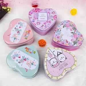 Quality Candy Packaging Metal Tin Box Heart Shape For Valentine And Birthday wholesale