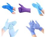 Non sterile disposable medical examination nitrile glvoes powder free latex free