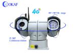 OKAF 4G Anti Shock Vehicle Roof PTZ IP Camera RS485 Control