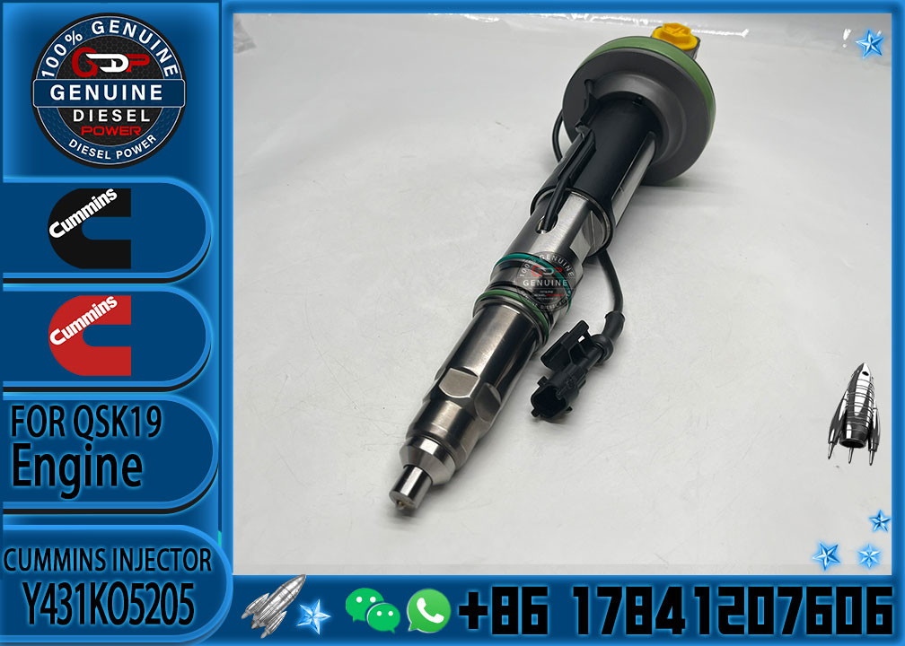 Construction Machinery PartsFuel Injector For QSK19 Diesel Y431K05429 Y431KO5205 Y431K05420For CUMMINS Diesel Engine