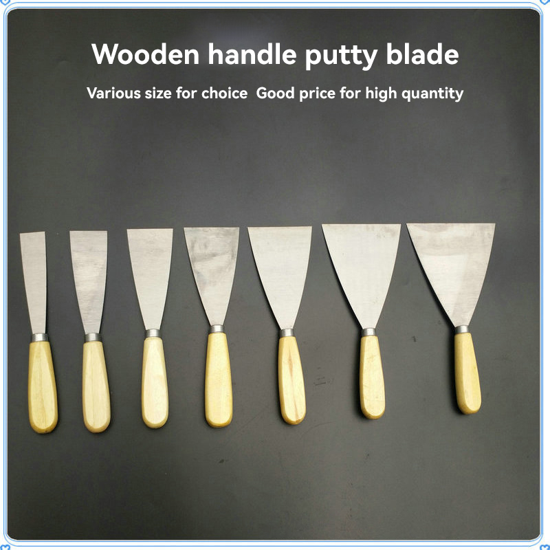 DIY Grade Stainless Steel Blade Rose Wood Handle Scraper Tool for Building Decoration