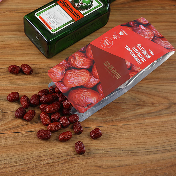 Snack Food Quad Middle Seal 220g Custom Printed Packaging Bags Printed Plastic Bags For Food Packaging