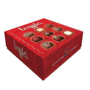Quality folding lid and base truffle cake paper box foldable food bakery gift box wholesale