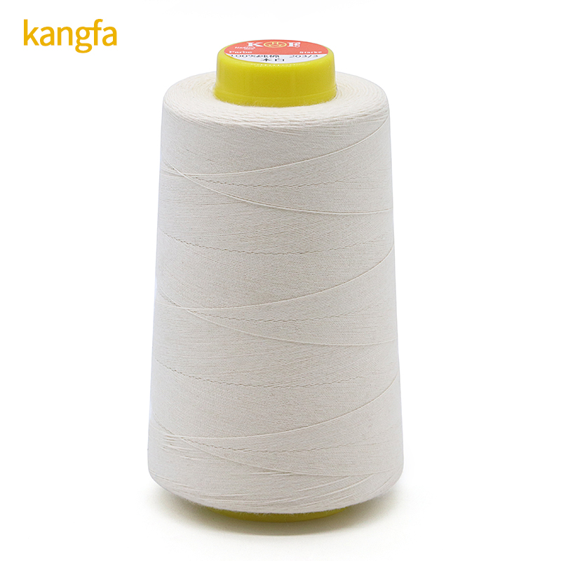 3000 Yard Overlock Cone Sewing Thread 100% Cotton for Machine Dyed Pattern OEM ODM