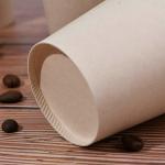 40zA Collapsible Coffee Day Bamboo Fiber Brown Hot Drink Disposable Paper Cups