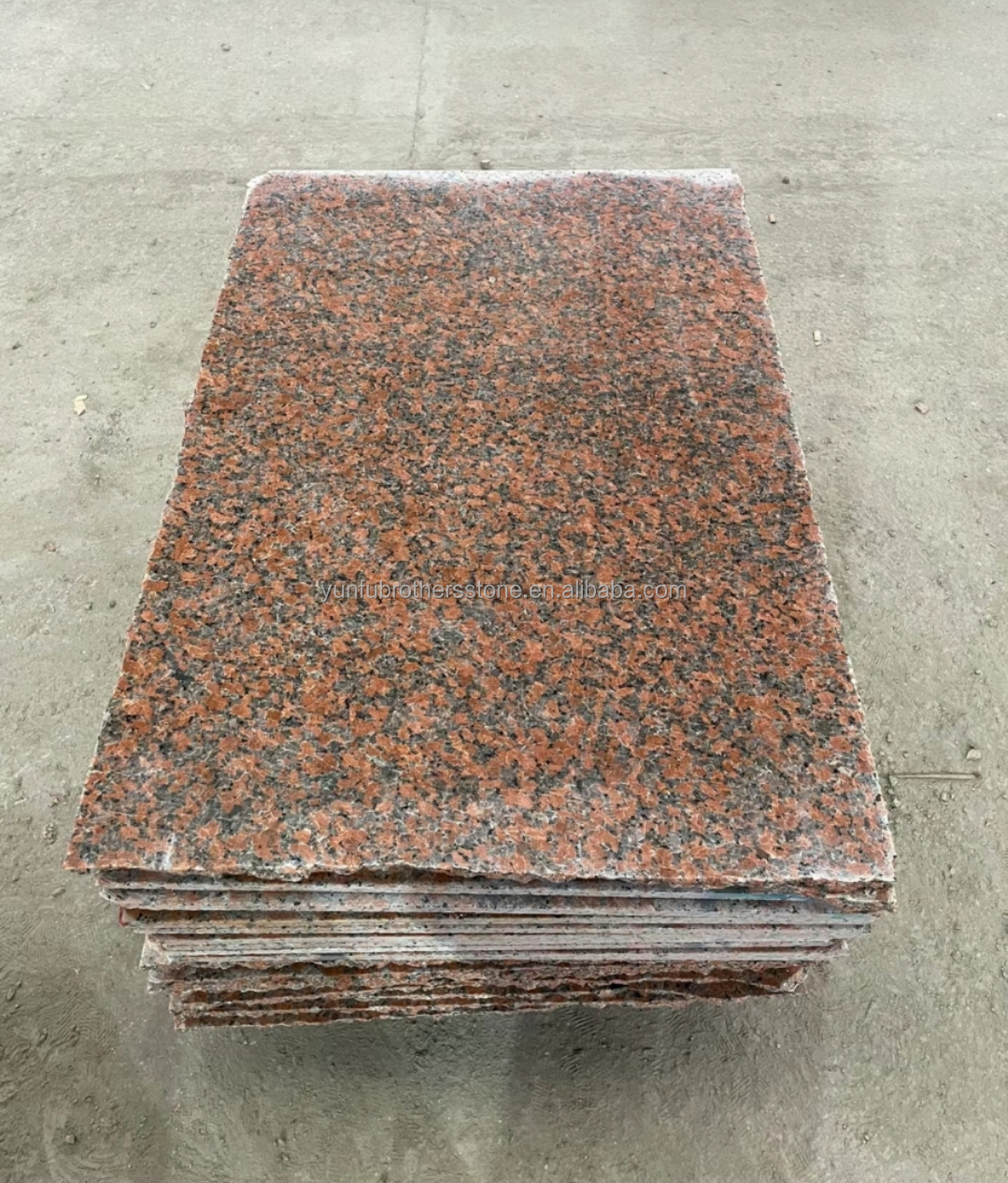 G562 Red Granite Natural Stone Polished Anti Slip Granite Slab for Stair Luxury Style
