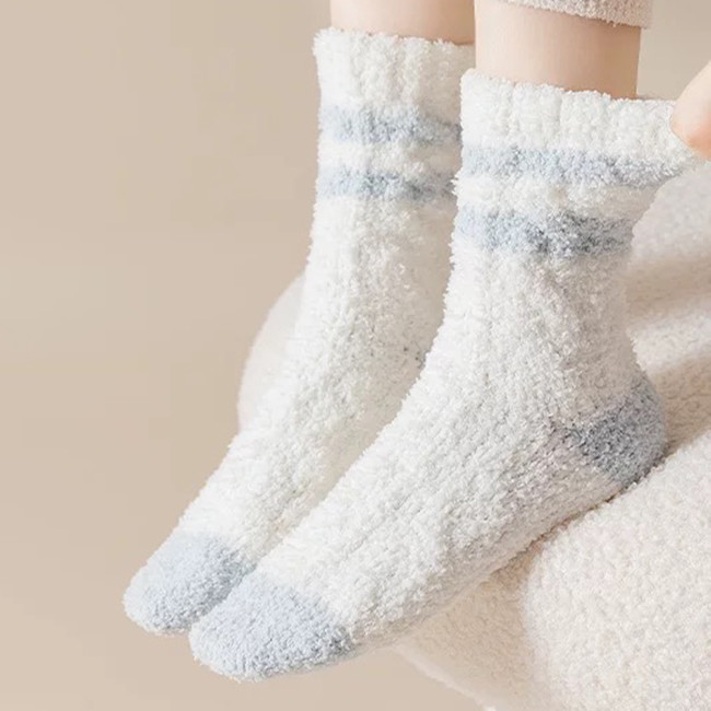 Winter Soft Fluffy Women Fuzzy Warm Socks For Christmas Home Holiday