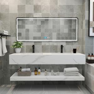 Quality Integrated Engineered Stone Bathroom Vanity Tops 1000*560MM wholesale