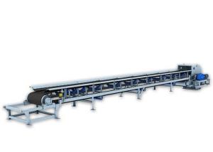 Quality Inclined Troughed Belt Conveyor , Warehouse Conveyor Belt Low Maintenance wholesale