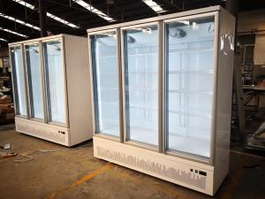 Quality Air Cooling 220V Beverage Glass Door Refrigerator wholesale