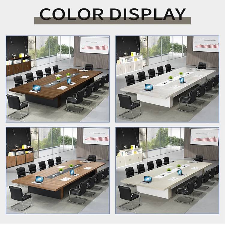 E1 MDF/MFC Melamine Board Huge Meeting Table Modern Conference Table for Multifunctional