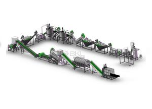 Quality 1500kgh Plastic Recycling Washing Machine 90KW Debaler Pet Washing Line wholesale
