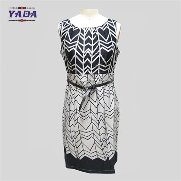 Wholesale latest clubwear sexy spandex print elegant ladies executive dresses