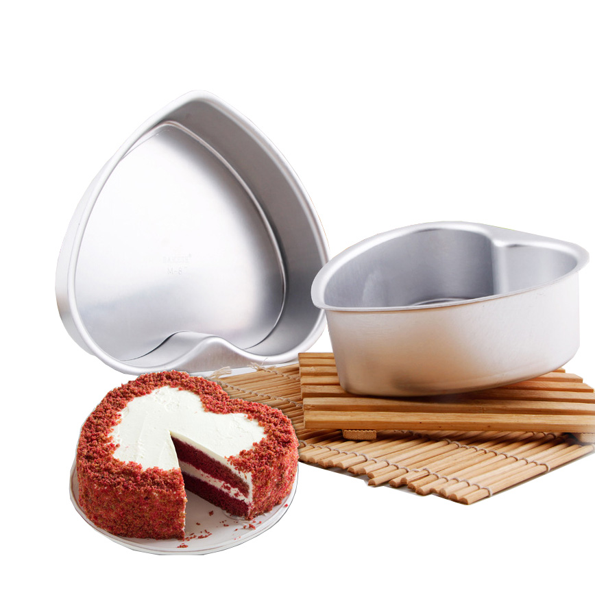 Toast Cake Mold Removable Bottom Heart Shape Cheese Chiffon Cake Mold