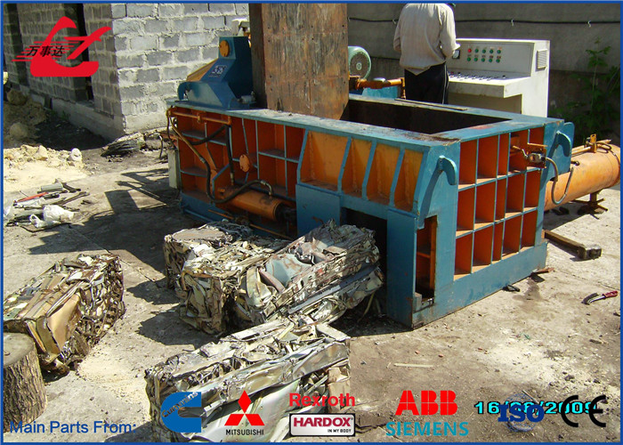 Push Out Method Metal Scrap Baling Machine With 125 Ton Press Force