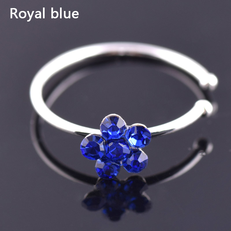 Trendy Colorful Nostril Stainless Nose Hoop Plum Nose Rings Clip On Nose Ring Fake Piercing Body Jewelry For Women