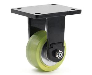Quality 400kg 100mm Heavy Duty Polyurethane Casters For Automatic Guided Vehicle wholesale