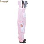 Three Layer Ventilated Pink Veil Beekeeping Suit High Quality Overall Safety
