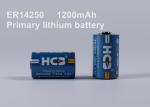 1200mAh ER14250 Li Socl2 Non-rechargeable Battery