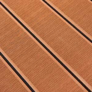 Quality ROHS Brushed 50 Degrees Eva Faux Teak Decking Sheet wholesale