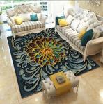 80*120cm Blending Crystal Velvet Living Room Floor Carpets Modern Simple