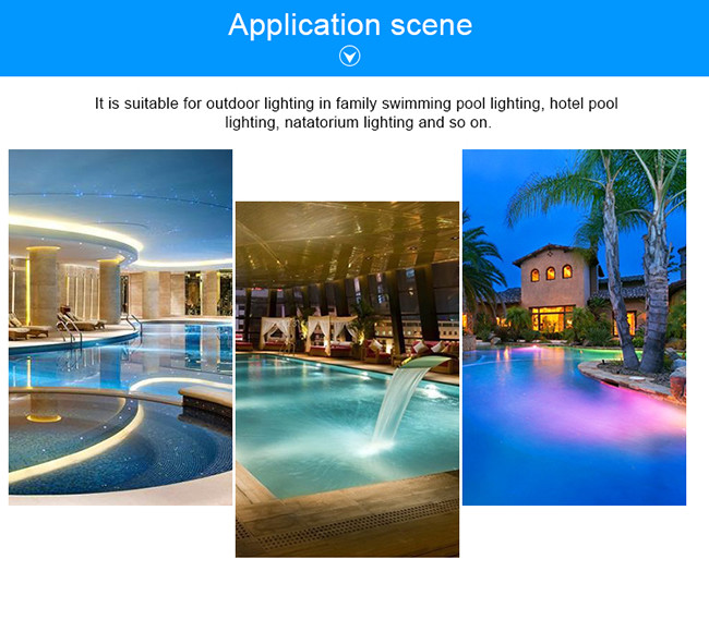 36W DMX512Control IP68 Waterproof SS316L Swimming Pool Fiber Optic Lighting