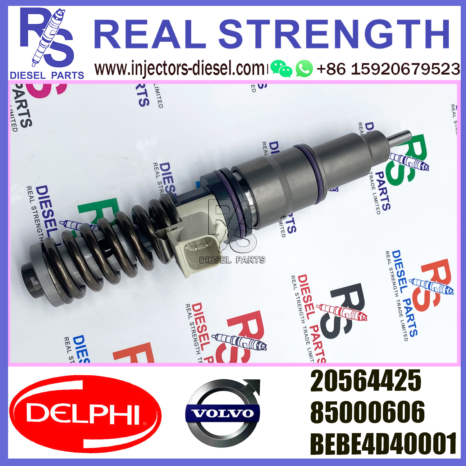 DELPHI 4pin 20564425 85000606 Diesel pump Injector V-O-L-V 20564425 85000606 BEBE4D40001 E3.18 for V-O-L-V D12 JAPAN BUS