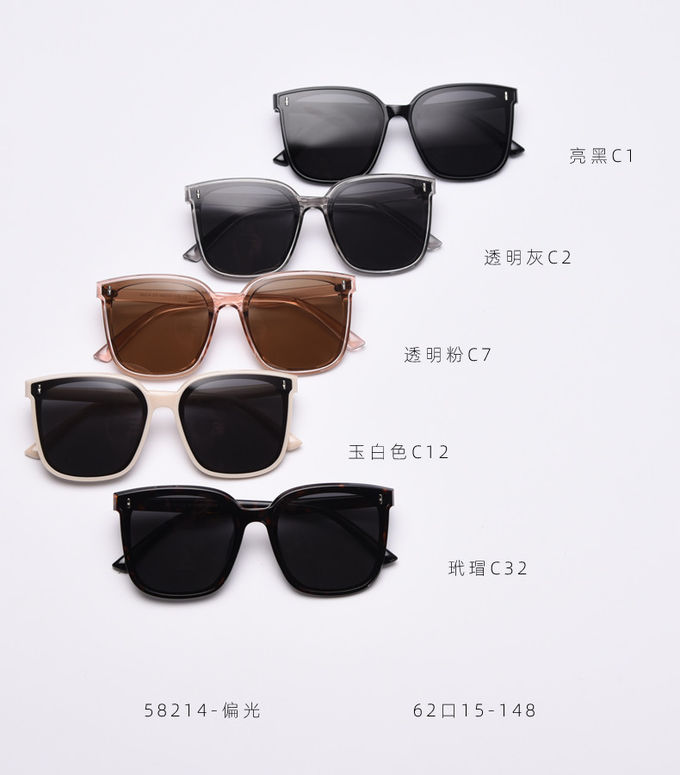 Ultralight TR Polarized UV Resistant Frida Square Rimmed Sunglasses