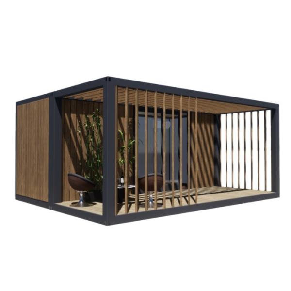 20ft Luxury Prefab Wooden House with Kitchen Bathroom and Outdoor BBQ Flat Pack