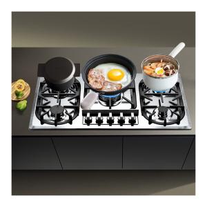 Quality 2000W Built In Gas Hob 5 Burners Kitchen Stainless Steel Cooker Gas Stove wholesale