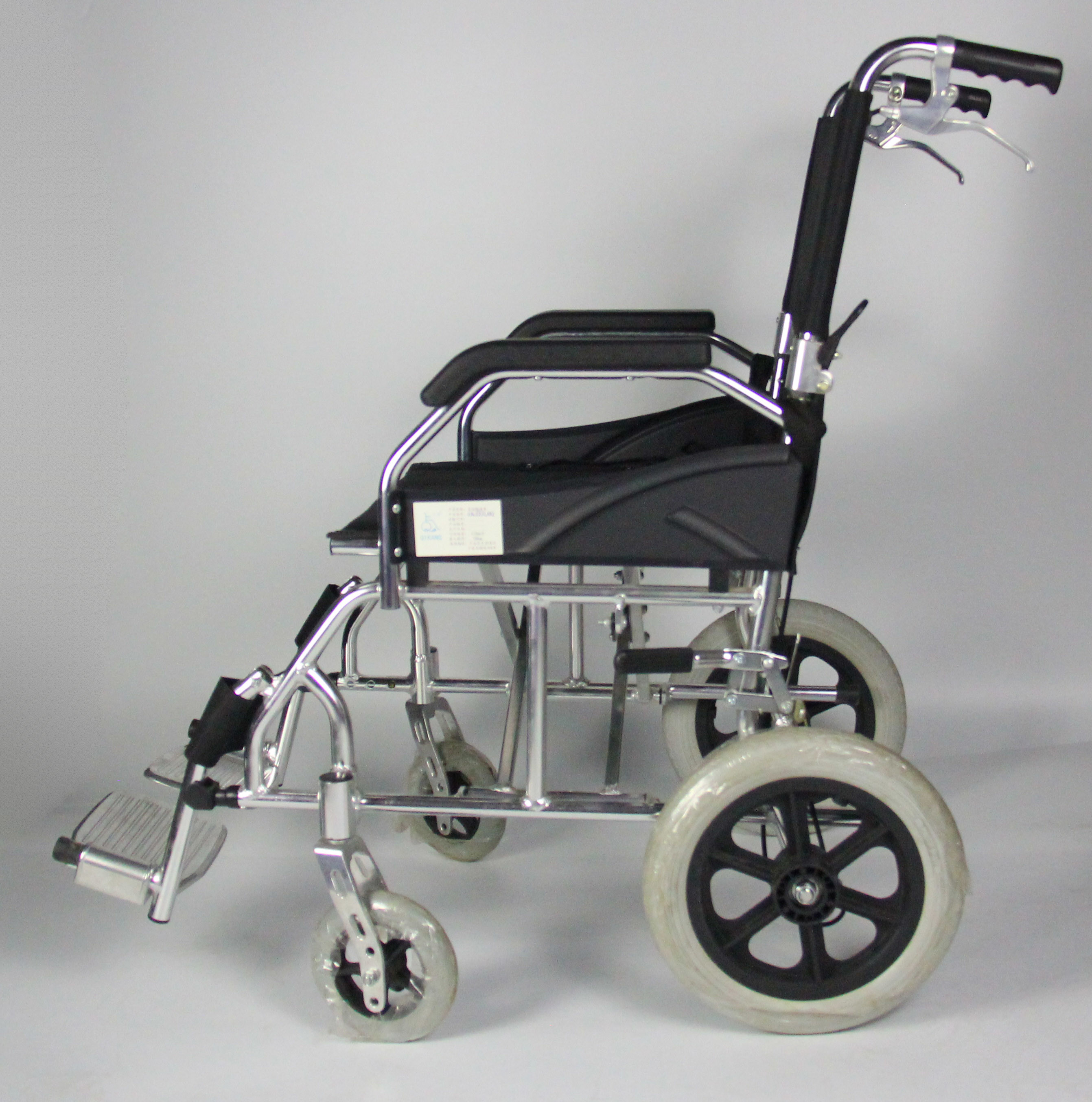 Portable Lightweight Foldable Aluminum Manual Wheelchair Easy Carry For Elderly