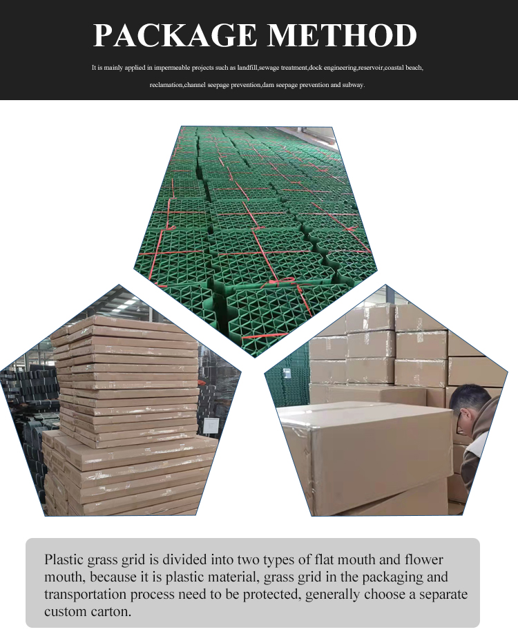 HDPE Plastic Protection Parking Lots Material Plastic Grass Paver for Origin Type