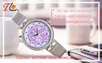 beautiful and fashion ladies watch with alloy band customized colorful dial