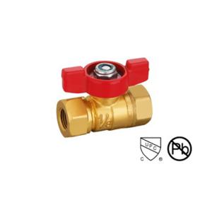 Quality 1/8-1/4 Mini Ball Valve With ANSI B1.20.1 600 Wog Brass Ball Valve wholesale