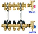 6001 Brass Combined Manifold Parts Automatic Air Exhaust (Horizontal) + Flushing