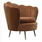 SGS Defaico Furniture Wood Frame Velvet Living Room barrel Chairs