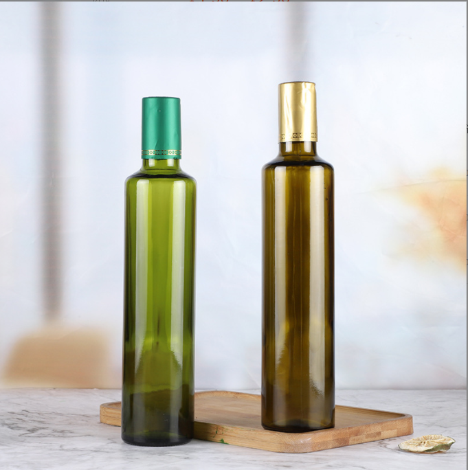 Kitchen Olive Oil Glass Bottle Design for Food Industry in Healthy Lead-free Glass