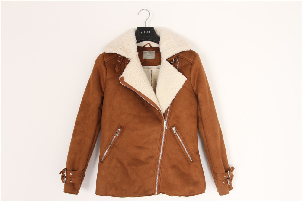 Lady's Sueded Sherpa coats, Women's sueded jacket , very cool quality, stocks