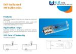 2w 3w self ballast UVC light bulbs kill bacteria for refrigeraters