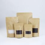 Eco Friendly Flat Bottom Bag 3.5 Recyclable Tea Paper Sealed Ziplockk Bags For