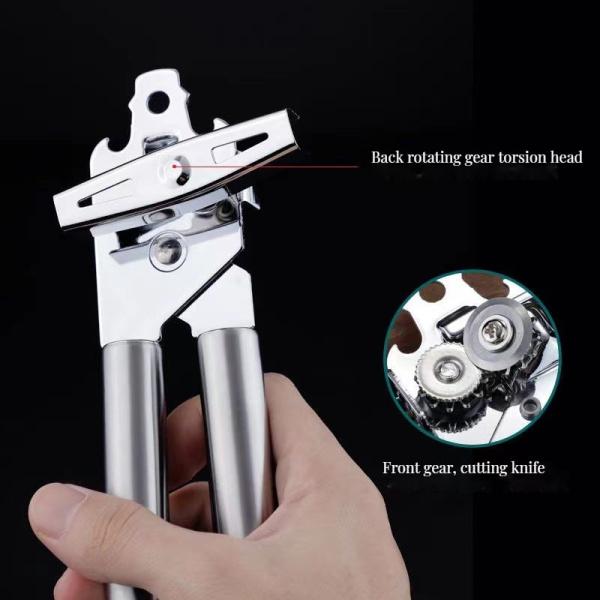 Stocked 3-in-1 Stainless Steel Kitchen Tool for Bottles Can Corkscrew Home