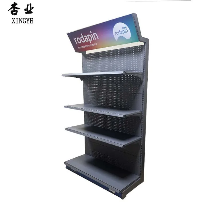 Factory Customized Color Size Innovative Product steel single side rack for supermarket shop exhibit shelf